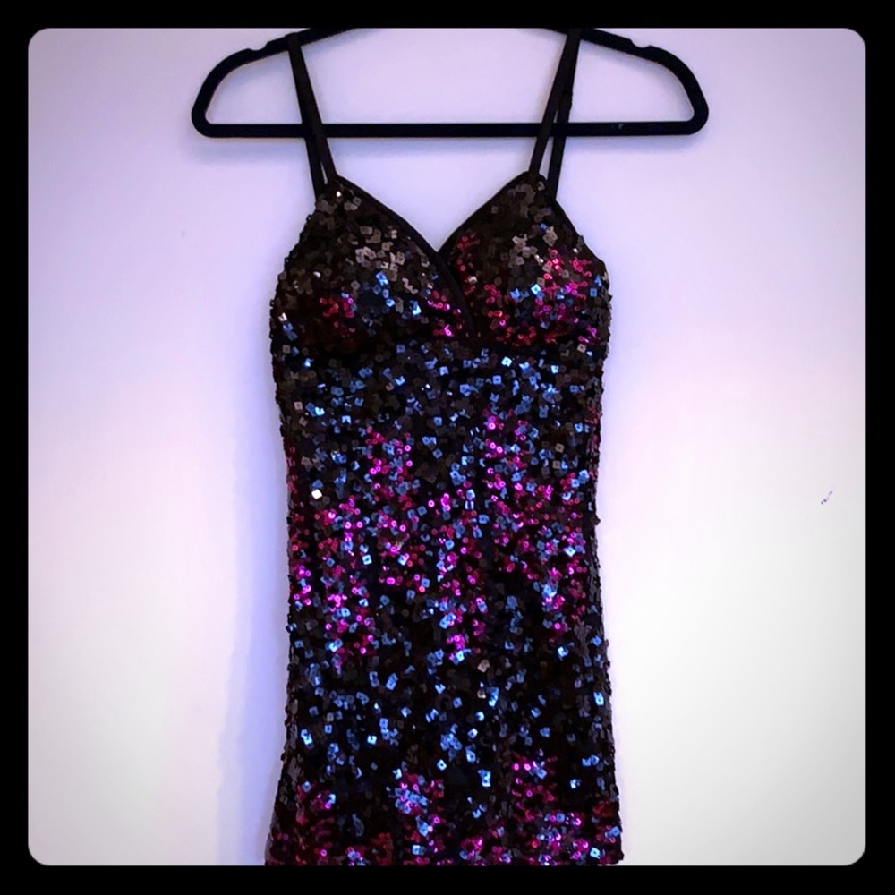 COPY - Wet Seal Little sequins black dress